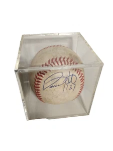 ROMLB Donovan Hand Autographed Baseball Signed Reds Brewers with Display Case - Picture 1 of 3