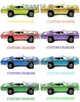 MATTEL HOT WHEELS REDLINES FARBS 6 CARS MATTE FINISH POSTER PRINT FROM ARTIST