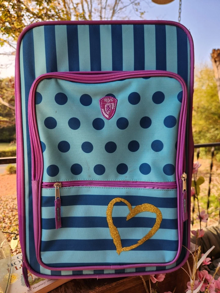 Equipaje de cabina Heys Kids 18" moda con ruedas vertical turquesa y azul  Foto 1 de 4