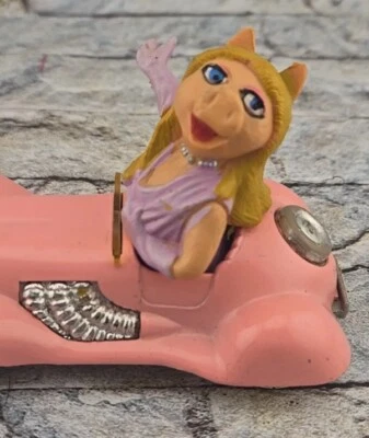 Corgi Miss Piggy Die Cast Car Toy 1979 Great Britain Pink Vintage Henson Retro - Image 1 of 4