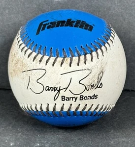 Vintage Barry Bonds Soft-Strike Ball - Franklin Baseball - Blue White  1909B-3 - Picture 1 of 11