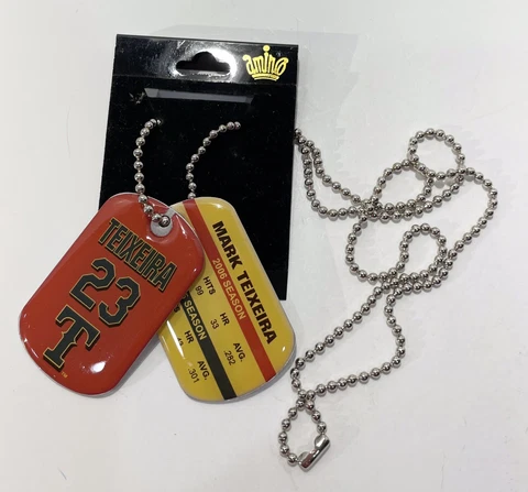 Mark Teixeira Texas Rangers MLB Baseball Metal Dogtags Cover