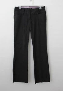 Stooshy Womens Flare Dress Pants Grey Size 3 Pre-Owned - Picture 1 of 7