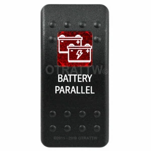 OTRATTW Carling Tech Contura II Rocker Switch, BATTERY PARALLEL, RED LENS - Picture 1 of 6