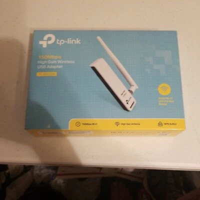 TP-Link TL-WN722N (v3.20) 150Mbps High Gain Wireless USB 2.0 Wi-Fi Adapter - Image 1 of 2