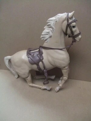 Marx Johnny West Best of the West Toy articulated Jointed Horse with saddle Foto 1 de 4