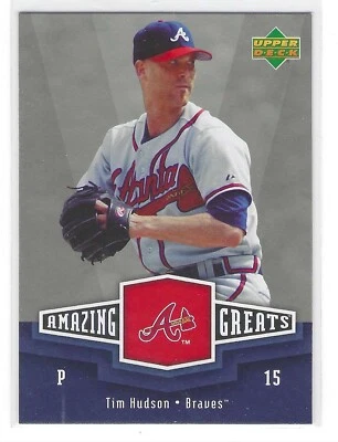 Tim Hudson 2006 Upper Deck Amazing Greats Card# AG-TH - Image 1 of 4