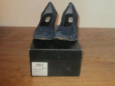 Escarpins marque Accessoire 36.5 cuir velours  Bleu marine - Photo 1/2