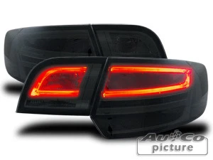 Coppia fari fanali posteriori LED TUNING A3 S3 Sportback 8P 8PA 04-08 neri - Immagine 1 di 4