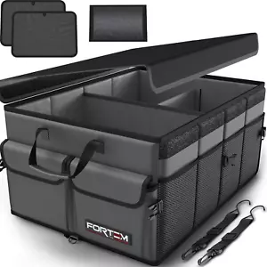 Car Trunk Organizer,Collapsible Multi Compartment SUV Organizer,Foldable Storage - Picture 1 of 12