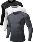 Milin Naco Cool Dry Compression Shirts For Men Long Sleeve Baselayer Tops ?Pack