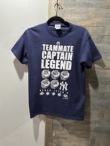Majestic yankees t-shirt Teammate captin legend Size S - Picture 1 of 3