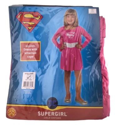 DC Comics Rosa Supergirl Niños Extra Pequeño Halloween Niñas Disfraz Rubíes 881724 Foto 1 de 2