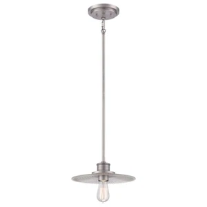 Lampada Sospensione Soffitto Luce a Nichel D 29,2cm Sala Pranzo 1 Fflammig - Foto 1 di 4