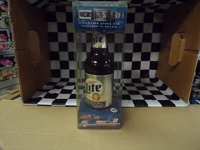 Bottiglia Miller Lite Di Rusty Wallace #2 Con Auto In Scala 1:64 Action NASCAR - Immagine 1 di 4