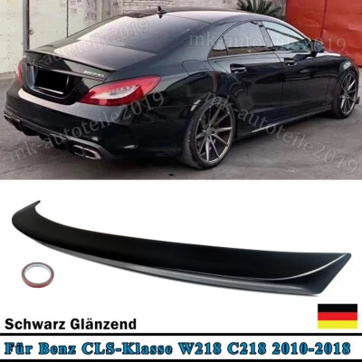 Heckspoiler für Mercedes CLS W218 C218 10-18 Spoiler Lippe Sport Optik Schwarz - Bild 1 von 4