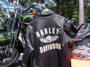 HARLEY DAVIDSON LEATHER JACKET 100th ANNIVERSARY LARGE SPRINGER FATBOY HERITAGE  - Bild 1 von 18