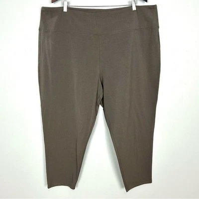 Eileen Fisher Organic Cotton Jersey Leggings Women’s Size 3X Pull On Minimalist - Imagem 1 de 4