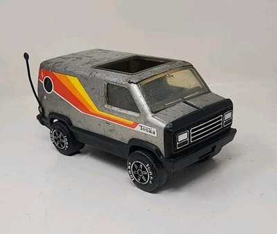Furgoneta Tonka vintage gris estado usado. Foto 1 de 4