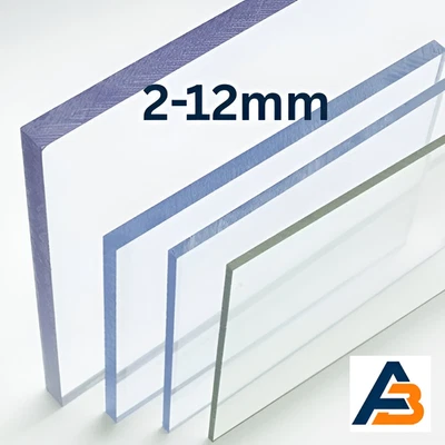 ALLBOND Polycarbonat Platte PC 2mm bis 12 mm - Bruchfest Transparent Zuschnitt Bestpreis