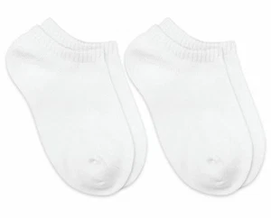 Jefferies L108034 Socks White 2-Pair Capri Liner Socks Kids Unisex Size M - Picture 1 of 3