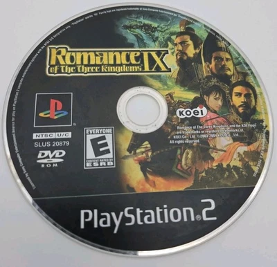 Romance of the Three Kingdoms IX - Sony PlayStation 2 PS2 - Disco Solto - Testado! - Imagem 1 de 4