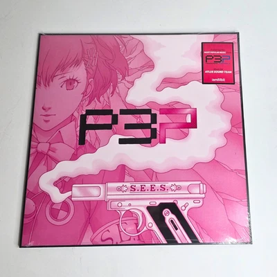 Persona 3 Portable Soundtrack - iam8bit Pink Colored Vinyl LP - NEW SEALED - Image 1 of 4