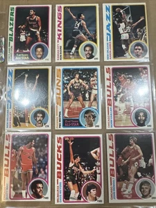 1978-79 Topps Basketball 9 Karten Lot - Bild 1 von 2