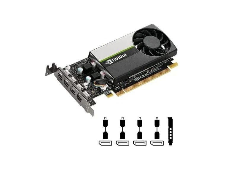 Open Box 4GB PNY VCNT1000-PB nVIDIA Quadro T1000 4x MDP PCI-E 3.0 x16 GDDR6 Card - Image 1 of 1