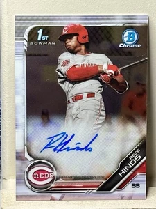 2019 Bowman Draft Chrome Rece Hinds Draft Pick 1st Auto Rookie #CDA-RH Reds RC - Picture 1 of 4