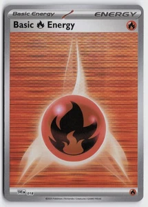 Pokemon Basic Fire Energy - 018 Reverse Holo Common SVE: Scarlet & Violet Energi - Picture 1 of 2