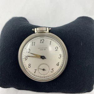 Westclox Pocket Ben Vintage Pocket Watch Tested And Works Runs - Picture 1 of 8
