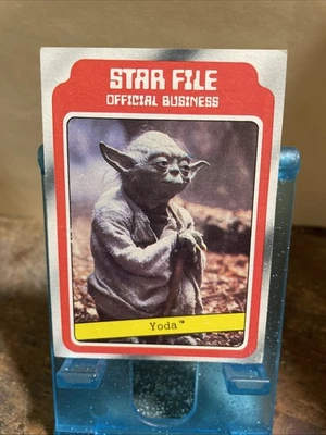 1980 Topps Star Wars Empire Strikes Back Yoda #9 Star File Rare Card - Image 1 of 4