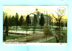 15. von 49 Vintage, STAATSKAPITOLEN, WAPPEN, "Augusta, Maine".... - Bild 1 von 2