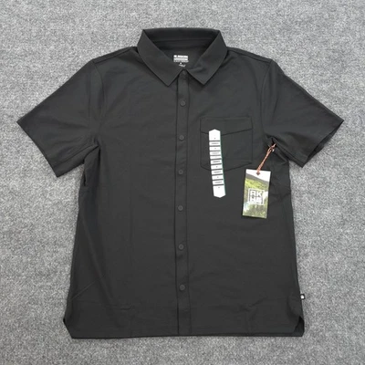 Alaskan Hardgear Shirt Mens Medium Black Next Summit Snap Hiking AKHG Duluth NEW - Image 1 of 4