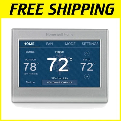 Gray Wi-Fi Smart Thermostat - 7 Day Programmable - Image 1 of 4