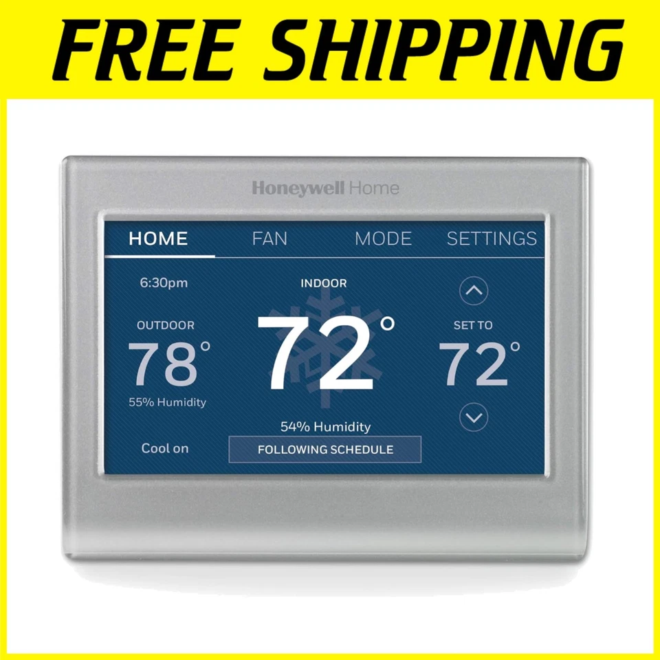 Gray Wi-Fi Smart Thermostat - 7 Day Programmable - Image 1 of 4
