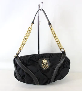 JUICY COUTURE Nylon Ruched Gold Chain Shoulder Bag - WPK - Picture 1 of 7