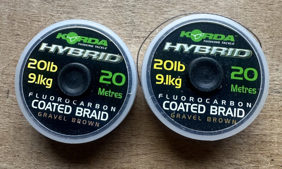 Enlace trenzado recubierto híbrido Korda grava marrón Foto 1 de 1
