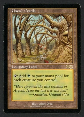 ***Gaea's Cradle (Light Scratch)*** MTG Urza's Saga Magic Kid Icarus - Image 1 of 4