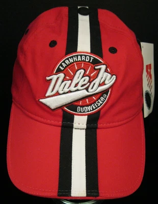 #8 DALE WONHARDT JR NUEVA GORRA DE BÉISBOL BUDWEISER ROJA Y NEGRA PERSECUCIÓN #920006 Foto 1 de 4