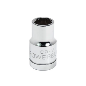 Powerbuilt 1/2 Inch Drive x 12 MM 12 Point Shallow Socket - 642031 - Picture 1 of 5