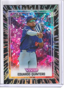 2025 Leaf Vivid Eduardo Quintero Coming Soon! 1/1 #133 Black Crystal Los Angeles - Picture 1 of 2