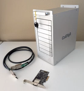 Caldigit HD One RAID 8 disk Array External Hard Drive Enclosure, 8TB w PCIe Card - Picture 1 of 10