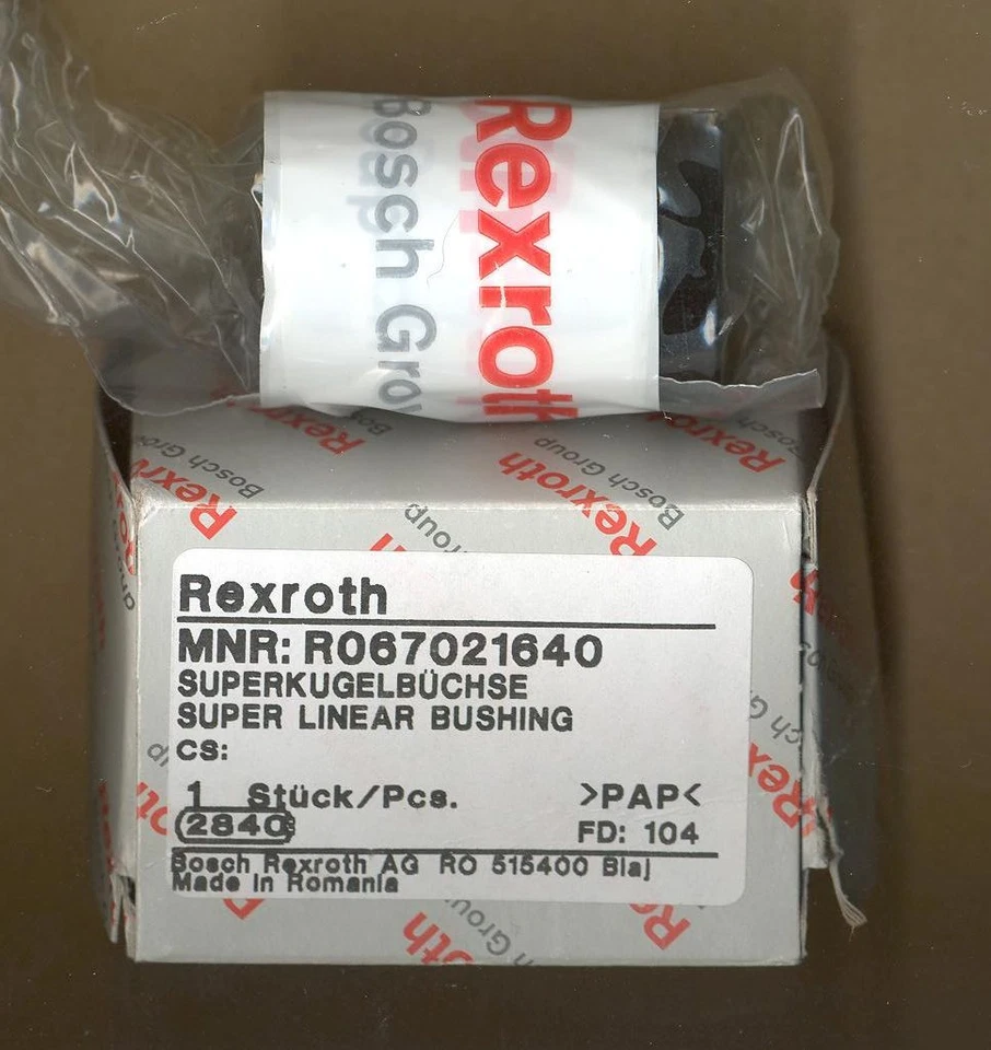 Rexroth Kugellager linear Super R0670 16mm R067021640 KUGELFÜHRUNGBUCHSE NEU