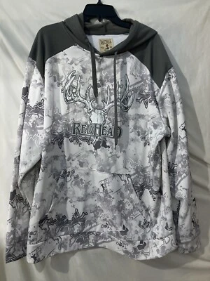 Sudadera con Capucha Marca Red Head Para Hombre Grande Gris/Blanco Viper Camuflaje  Foto 1 de 4