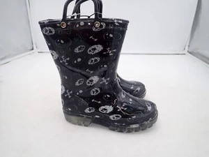 K KomForme Kids Rain Boots, Waterproof  Boots Easy-on Handles size 10 Toddler - Picture 1 of 7