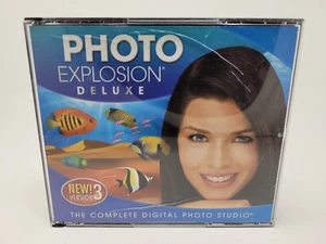 Photo Explosion Deluxe Version 3.0 Complete Digital Photo Studio for PC Windows - Picture 1 of 2
