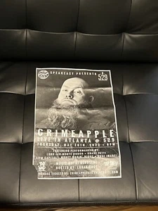 Crimeapple Show Poster aus Atlanta Show in 529 Bar im Mai 2022. - Bild 1 von 5