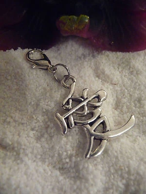 Charm Nr. 33 "chinesisches Symbol für Liebe" SaWi Anhänger Bettelarmband Kette - Bild 1 von 4